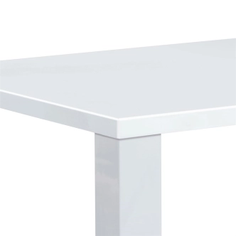 Jídelní stůl FONZIE, vysoký lesk bílý