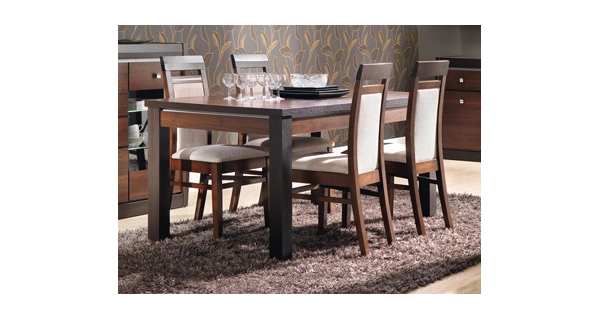 Jídelní stůl HADIR, ořech tmavý