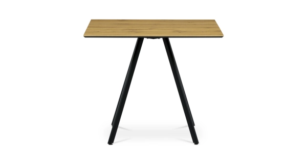 Jídelní stůl JORYOREL, 90x90x76 cm, dub/černá