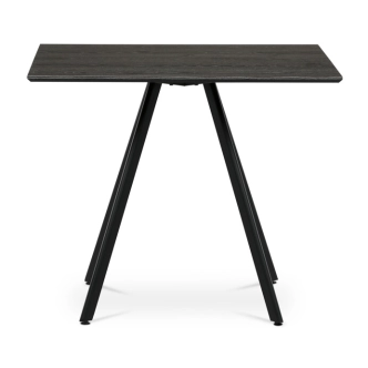 Jídelní stůl JORYOREL, 90x90x76 cm, šedý dub/černá