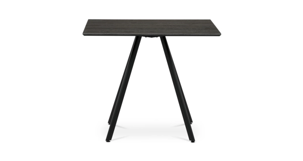 Jídelní stůl JORYOREL, 90x90x76 cm, šedý dub/černá