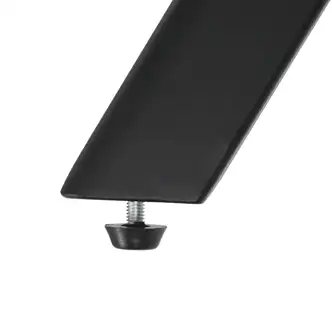 Jídelní stůl JORYOREL, 90x90x76 cm, šedý dub/černá