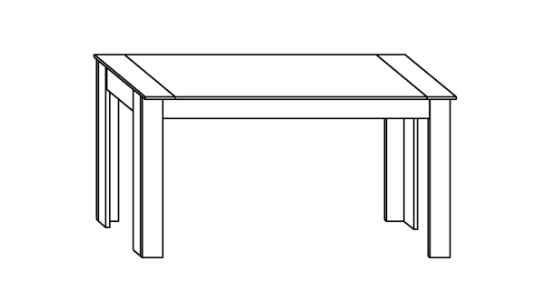 Jídelní stůl JURIEN, dub sonoma, 5 let záruka