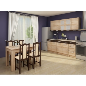 Jídelní stůl JURIEN, dub sonoma, 5 let záruka