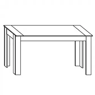 Jídelní stůl JURIEN, dub sonoma tmavý