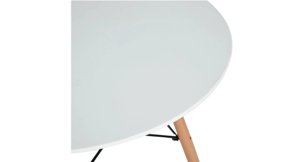 Jídelní stůl LIAM, bílý mat/buk