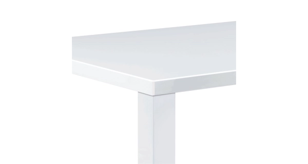 Jídelní stůl LIZZIE 120x80 cm, vysoký bílý lesk