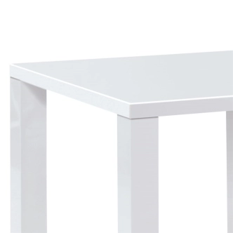 Jídelní stůl LIZZIE 80x80 cm, vysoký bílý lesk