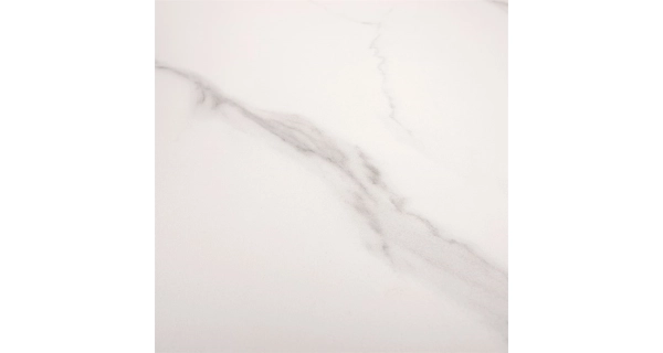 Jídelní stůl LONGAN, bílý mramor/černý matný lak