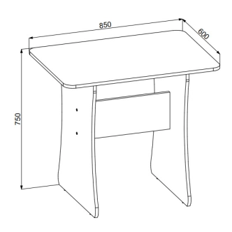 Jídelní stůl MARITAE šedý grafit