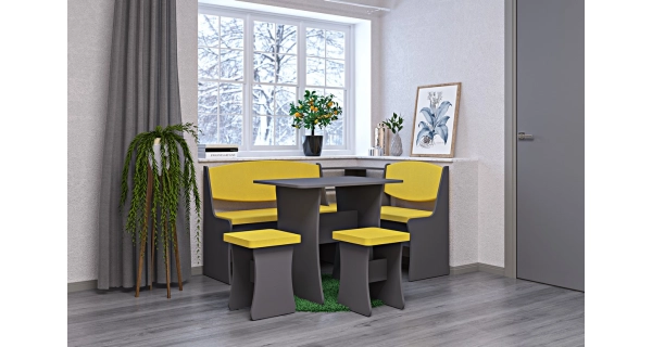 Jídelní stůl MARITAE šedý grafit