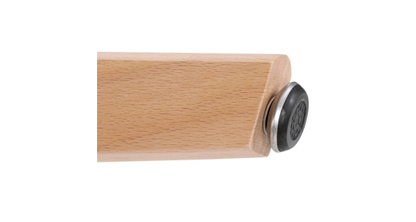 Jídelní stůl MORZANAR 120x80, bílý matný lak, masiv buk