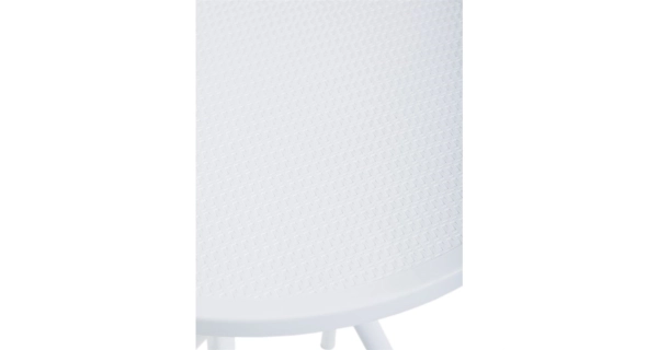 Jídelní stůl MORZELOR, bílý plast