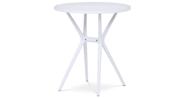 Jídelní stůl MORZELOR, bílý plast