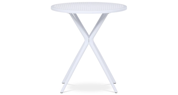 Jídelní stůl MORZELOR, bílý plast