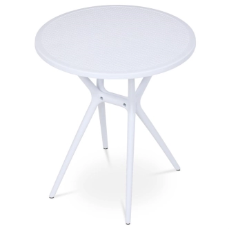 Jídelní stůl MORZELOR, bílý plast