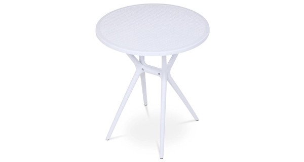 Jídelní stůl MORZELOR, bílý plast