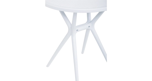 Jídelní stůl MORZELOR, bílý plast