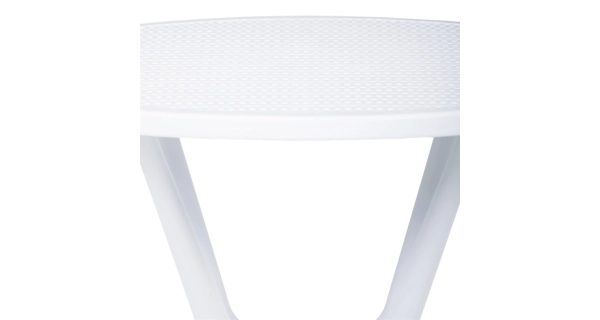 Jídelní stůl MORZELOR, bílý plast