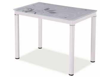 Jídelní stůl NEFON 100x60 cm, bílá 