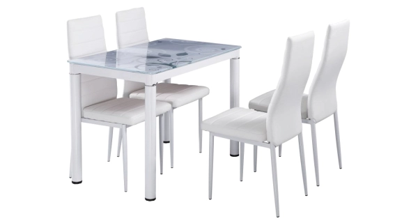 Jídelní stůl NEFON 100x60 cm, bílá 
