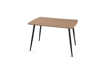 Jídelní stůl NEVME 120x80 cm, přírodní/kovové nohy