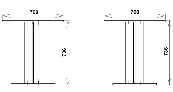 Jídelní stůl ORANE, bílá