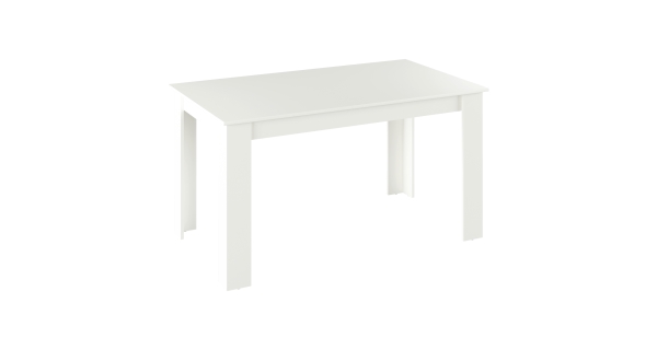 Jídelní stůl PITIFOLIA 140x80 cm, bílá