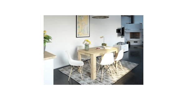 Jídelní stůl PITIFOLIA 140x80 cm, dub artisan