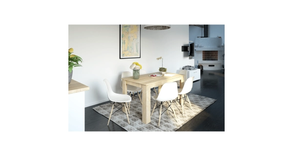Jídelní stůl PITIFOLIA 140x80 cm, dub sonoma