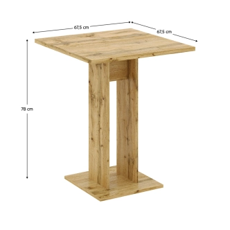 Jídelní stůl POLLON, dub wotan