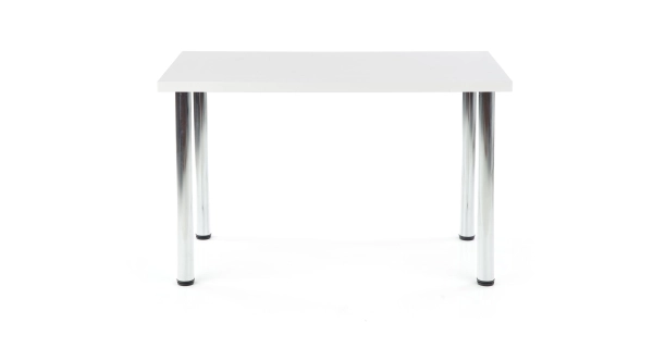 Jídelní stůl PYGMAE 120, bílá/chrom