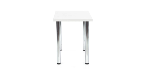 Jídelní stůl PYGMAE 90, bílá/chrom