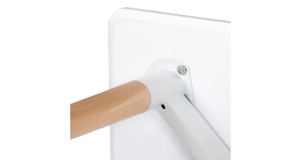 Jídelní stůl QUINYORZOR 120x80, bílý matný lak, dřevěné nohy