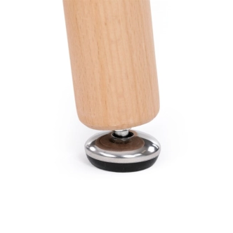 Jídelní stůl QUINYORZOR 80x80, bílý matný lak, dřevěné nohy