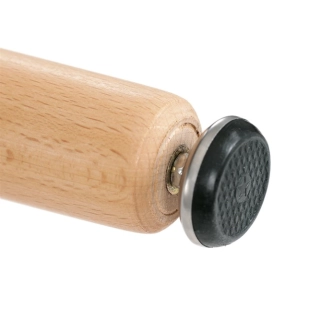 Jídelní stůl QUINYORZOR 80x80, bílý matný lak, dřevěné nohy