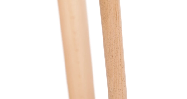 Jídelní stůl QUINYORZOR 80x80, bílý matný lak, dřevěné nohy