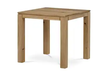 Jídelní stůl RECURVATA 80x80 cm, masiv dub