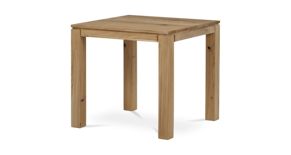 Jídelní stůl RECURVATA 80x80 cm, masiv dub