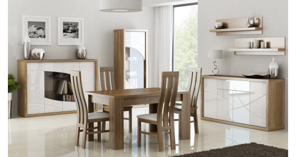 Jídelní stůl rozkládací SOUV 160x90 cm, bílá