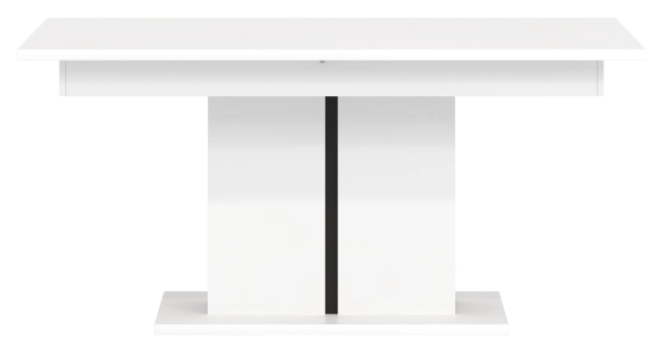 Jídelní stůl SIGOURNEY, bílá/černá