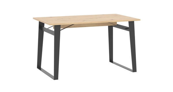 Jídelní stůl SOMONI, dub artisan/černá