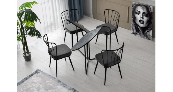 Jídelní stůl STELMAR, antracit