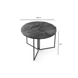 Jídelní stůl STELMAR, antracit