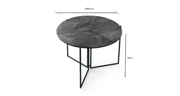 Jídelní stůl STELMAR, antracit