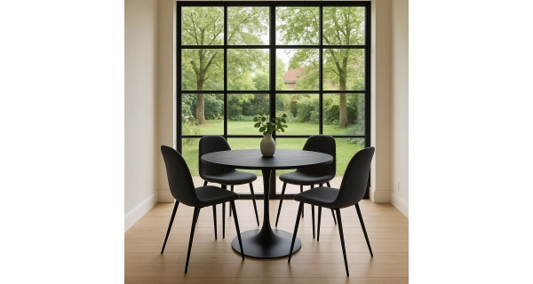 Jídelní stůl TALUIR 100 cm, černá