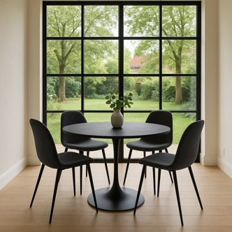 Jídelní stůl TALUIR 100 cm, černá