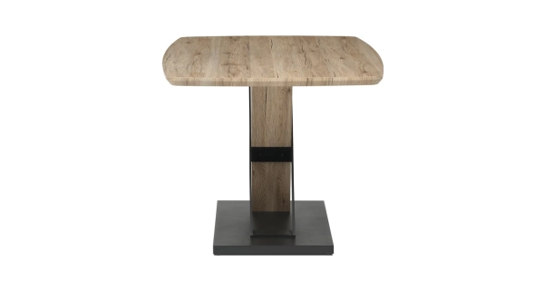 Jídelní stůl TORZORYOR 160x90, dub san remo, černý kov