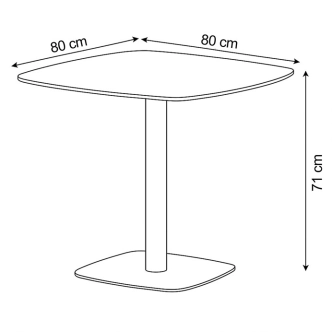 Jídelní stůl ZORJORSAR, bílý