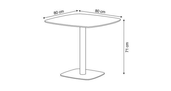 Jídelní stůl ZORJORSAR, bílý